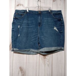 Ellos Shorts Ladies 28‎ Denim Dark Wash Distressed